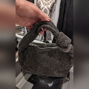 Beautiful black rhinestone bag.